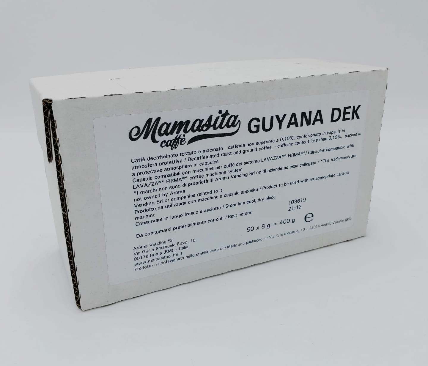 Mamasita Caffè Guyana Dek compatibile Lavazza Firma